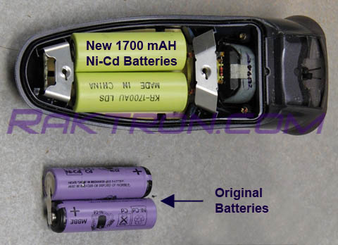 Razor Batteries on Model 7825xl With A Pair Of Bigger  Badder  Size  A  1700mah Batteries